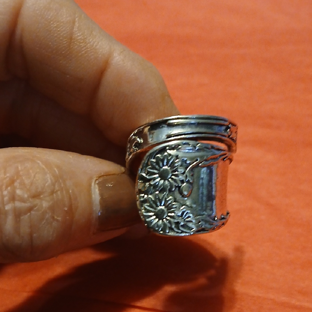 Spoon Ring Sunflowers New Nor Worn